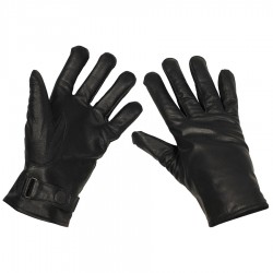 MFH® Security-Lederhandschuhe, schwarz