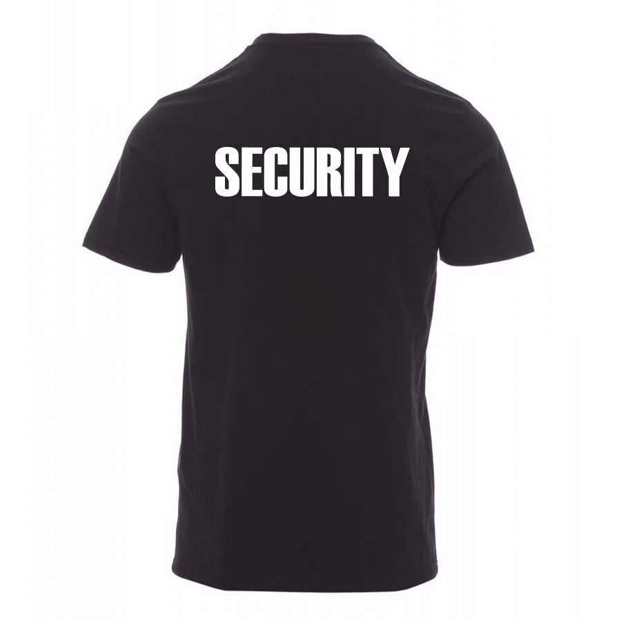 100 % Baumwolle Herren T-Shirt mit SECURITY Aufdruck vorne und hinten 